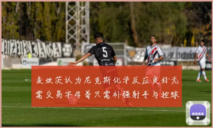 麦坎茨认为尼克斯化学反应良好无需交易字母哥只需补强射手与控球手